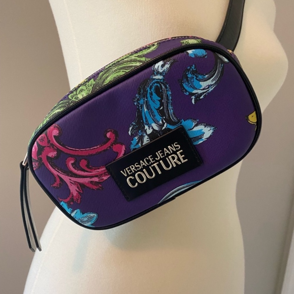 Authentic Versace Jeans Couture Belt Bag - purple